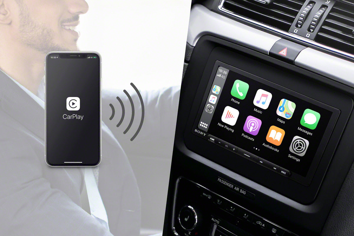 Sony 6.95" Flush Mount Wireless Apple CarPlay / Android Auto Media Receiver XAVAX6000