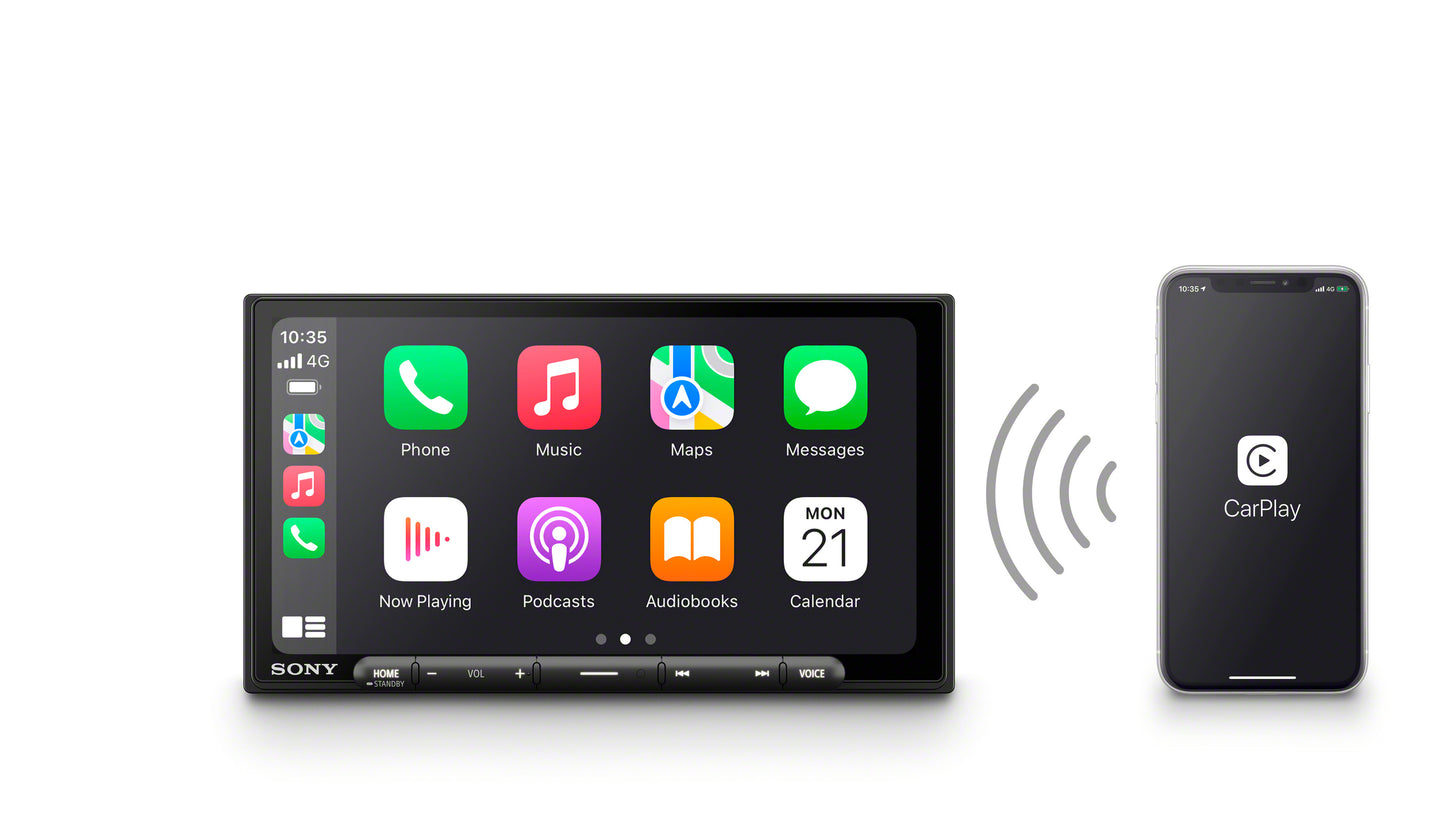 Sony 6.95" Flush Mount Wireless Apple CarPlay / Android Auto Media Receiver XAVAX6000